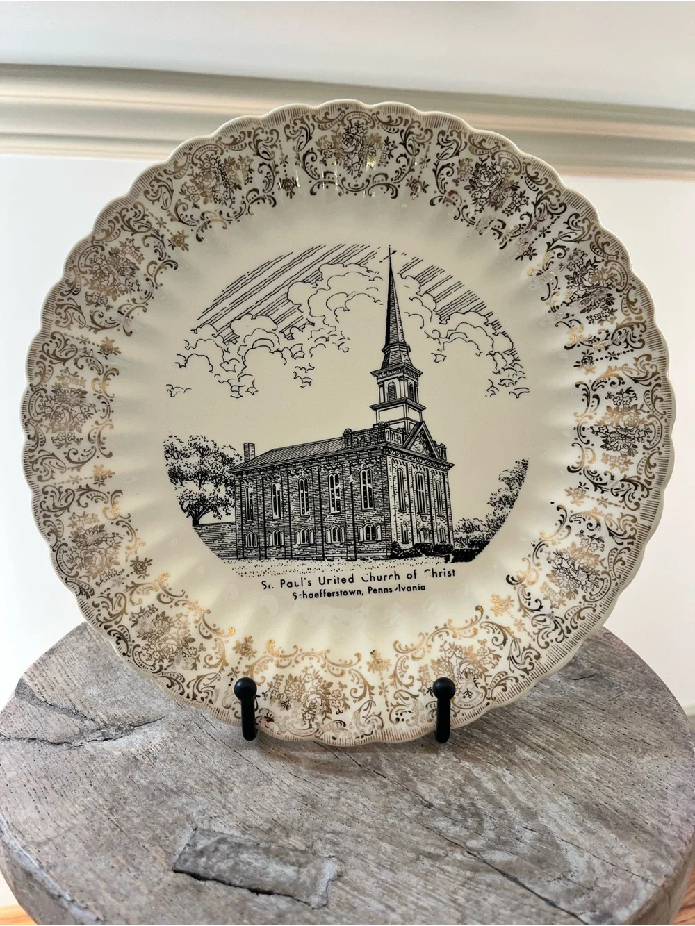 Vintage 1965 Pennsylvania Church Bicentennial Plate